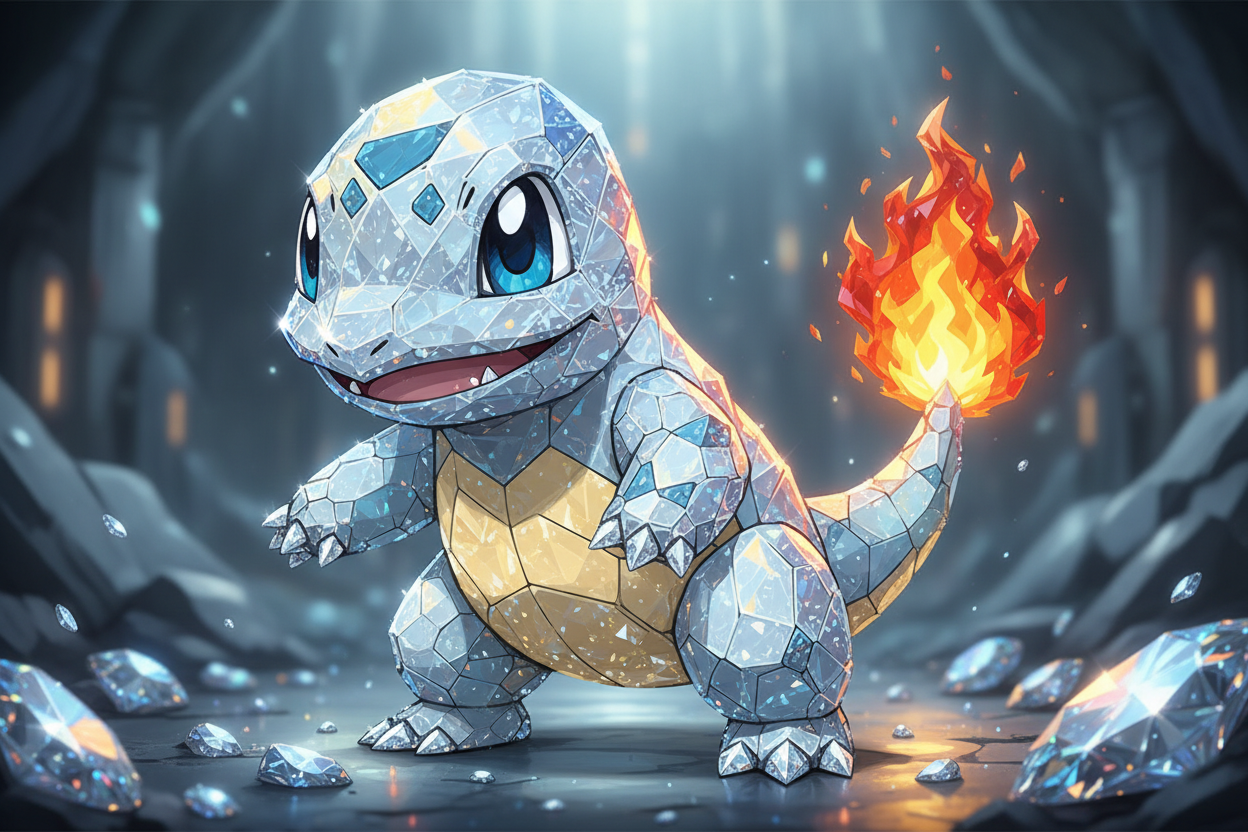 charmader diamond cool looking