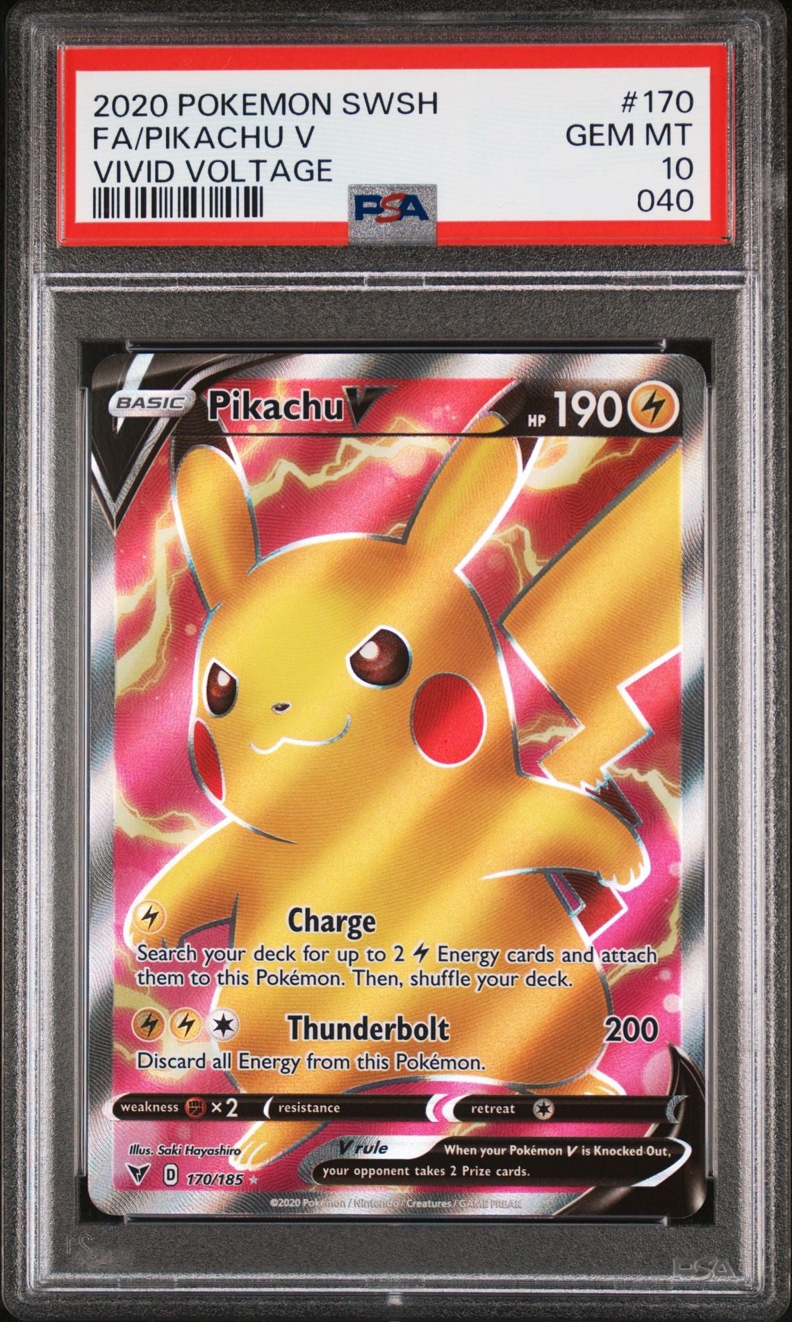 2020 Pikachu V - Vivid Voltage