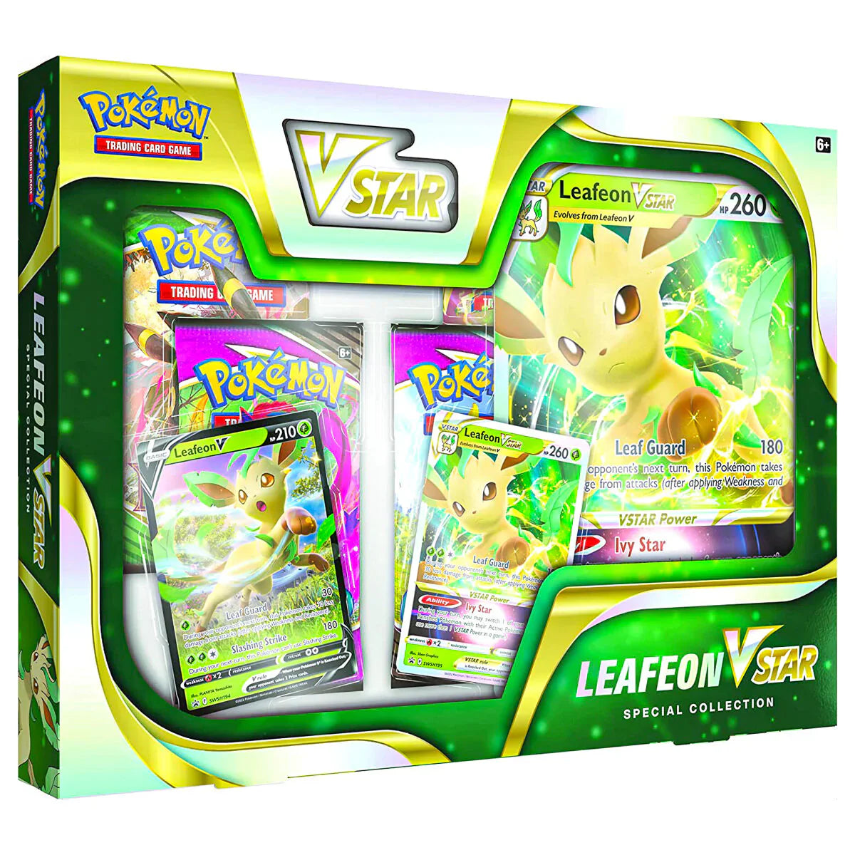 pokemon cards leafeon vstar special collection box Leafeon VSTAR English Ver K-TCG Be careful if you activate this talent Pokemon TCG - Leafeon VSTAR